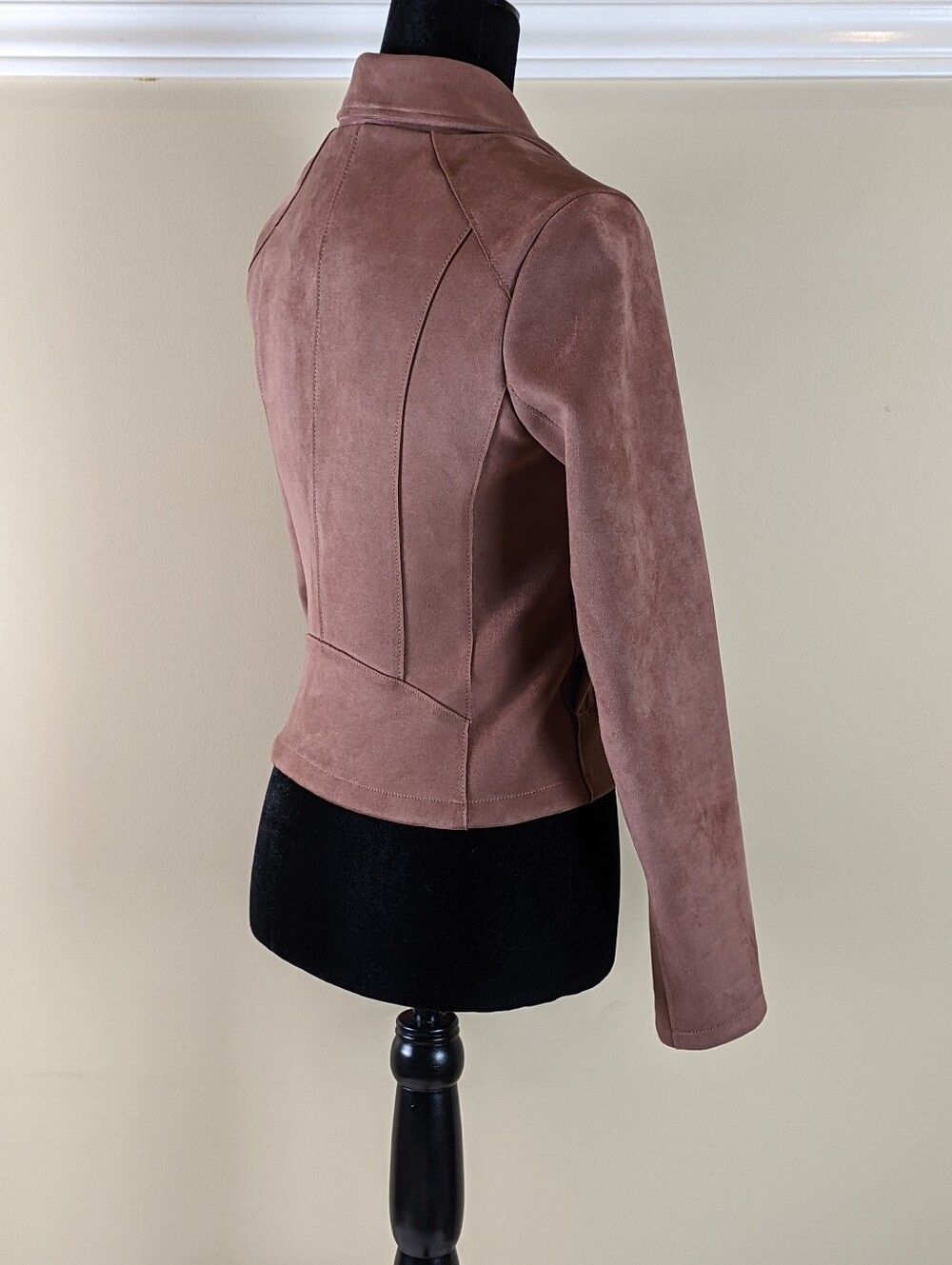Women's xs Zip Moto Jacket in Brown